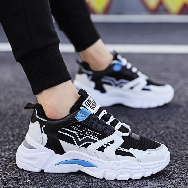 Japanese Lifestyle Products - ขนาดใหญ่ Chunky ความสูงรองเท้าผ้าใบผู้หญิงกีฬารองเท้า Man Running รองเท้าผู้ชายกีฬารองเท้าสำหรับชายสีดำสีน้ำเงินสีขาว