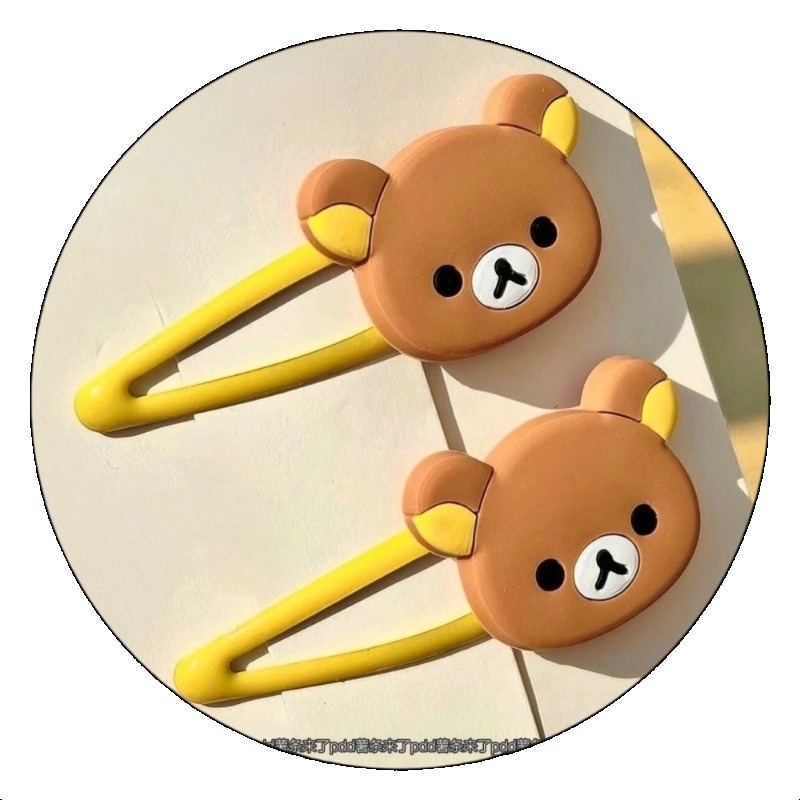 Japanese Lifestyle Goods - กิ๊บติดผมการ์ตูนริลัคคุมะน่ารัก สไตล์ญี่ปุ่นเกาหลี กิ๊บติดผมตุ๊กตา สำหรับสาวหวาน นักเรียน แฟชั่นเครื่องประดับผม