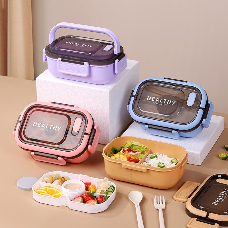 1200ML Double Layer กล่องอาหาร - Bento Box Two Tier บทวิจารณ์และราคา