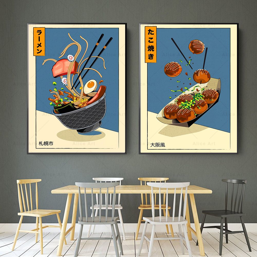 สไตล์ญี่ปุ่นโปสเตอร์ครัวอาหารภ - Japanese Lifestyle And Food บทวิจารณ์และราคา