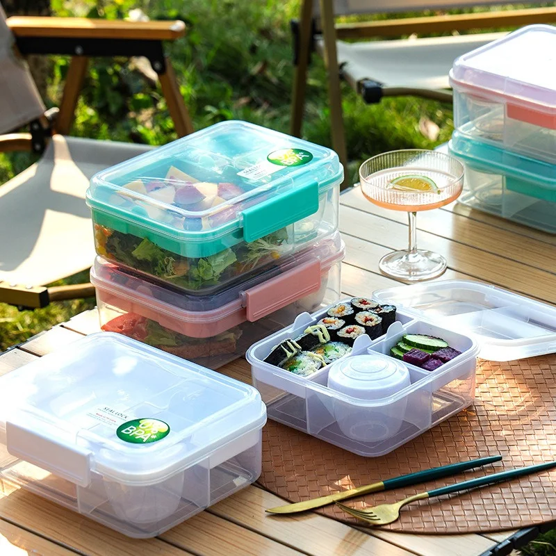 แบบพกพา Handle Design Double L - Bento Box Two Tier บทวิจารณ์และราคา